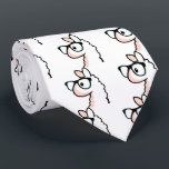 Hipster Llama Tie<br><div class="desc">I was a llama before it was cool. Wouldn't you want to be able to say the same? You can also choose your own background color, t doesn't have to be blue or yellow!</div>