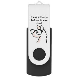 Hipster Llama USB Flash Drive