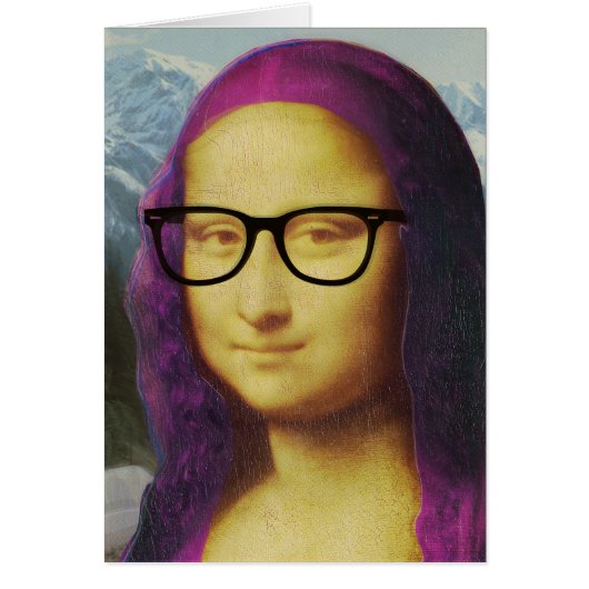 Hipster Mona Cards (Front)