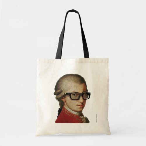 Hipster Mozart Tote Bag