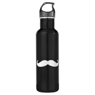 Hipster Mustache Aluminum Stainless Steel Water Bottle