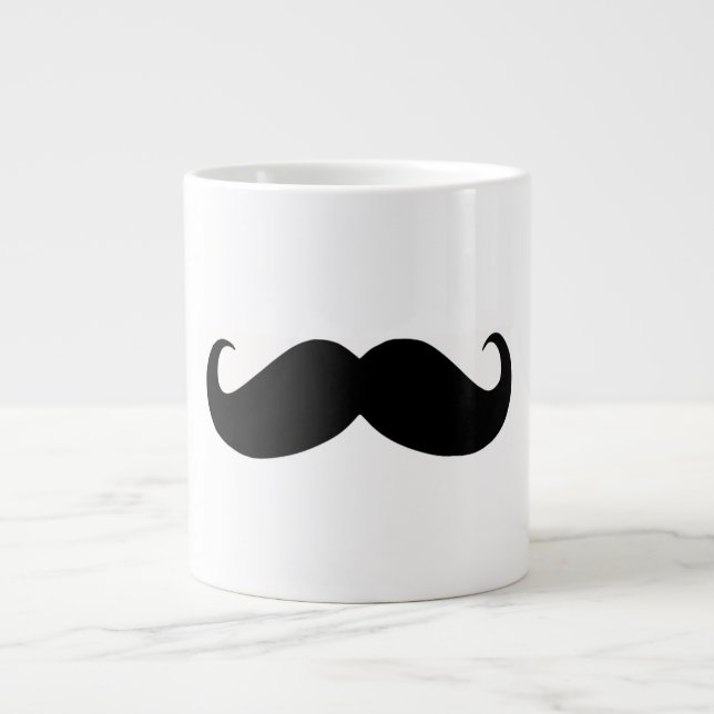 Hipster Mustache Jumbo Mug (Front)