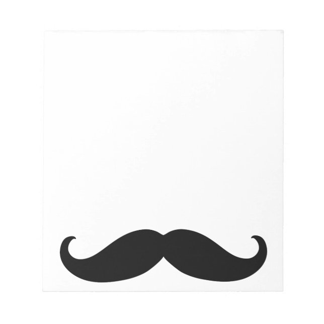 Hipster Mustache Notepad (Front)