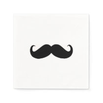 Hipster Mustache Paper Napkin