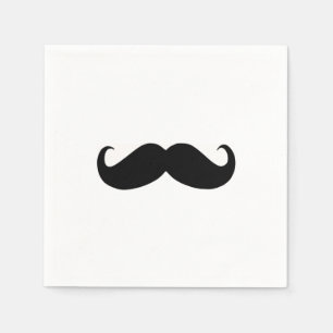 Hipster Mustache Paper Napkin