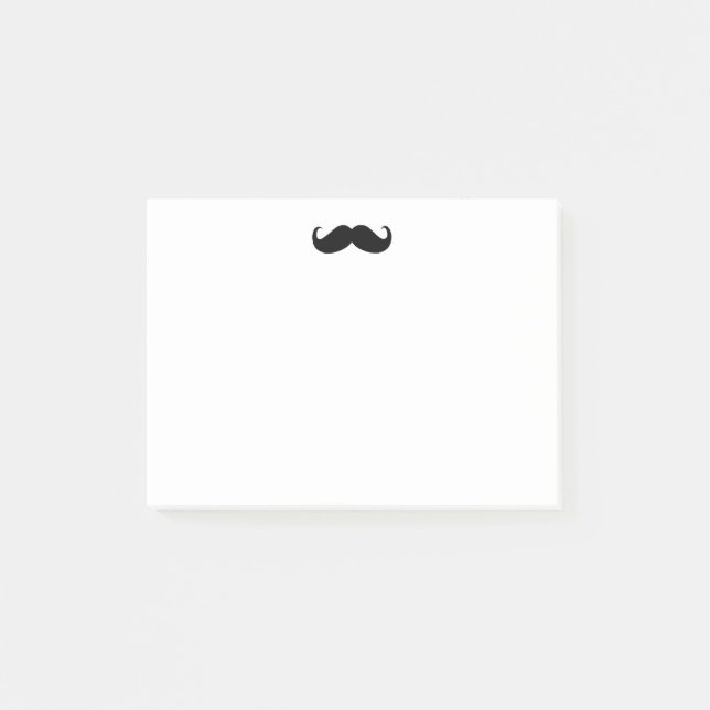 Hipster Mustache Post-it® Note 4x3 (Front)