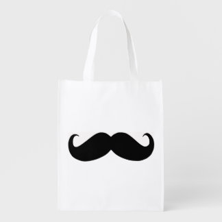 Hipster Mustache Reusable Bag