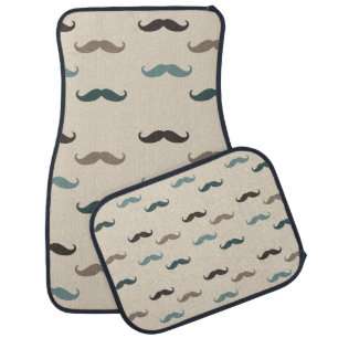 Hipster Mustaches Car Mat