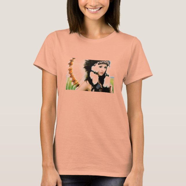 Hipster Native Chick T-Shirt (Front)