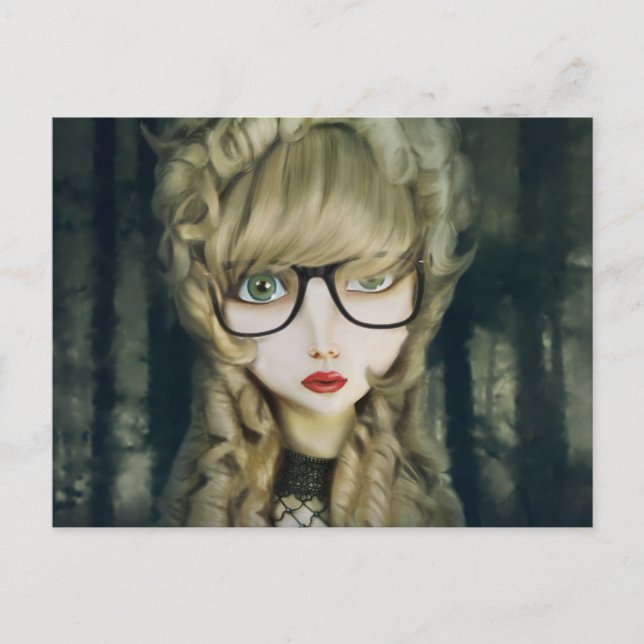 Hipster nerd postcard (Front)