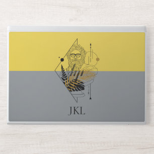 Hipster Olympic God Colorblock Monogram HP Laptop Skin