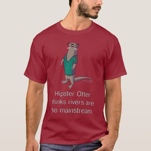 Hipster Otter T_Shirt