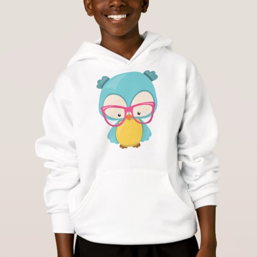 Hipster Owl Owl With Glasses Cute Owl Hoodie