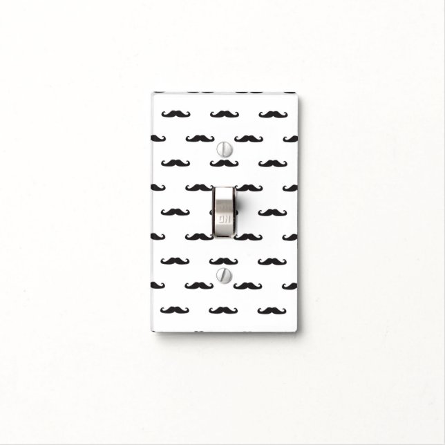 Hipster pattern light switch cover (In Situ)