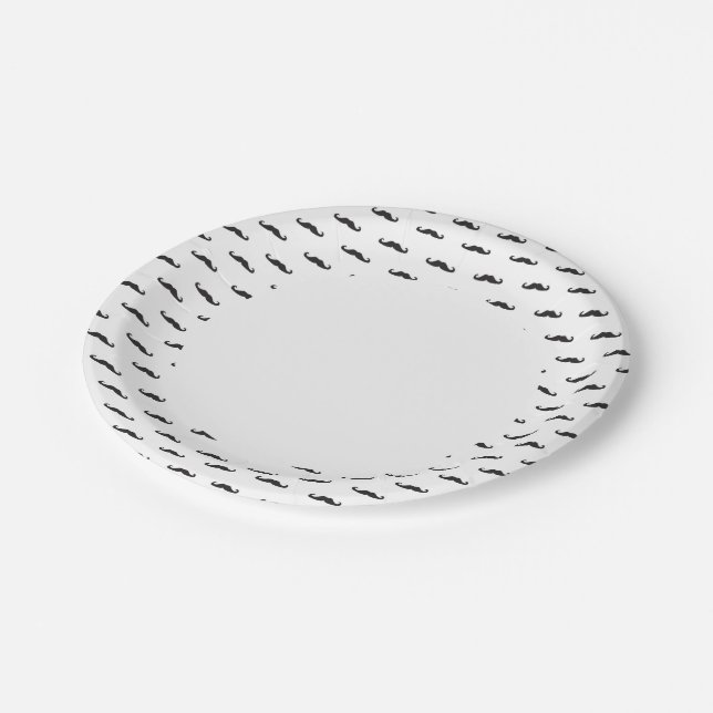 Hipster pattern paper plates (Angled)