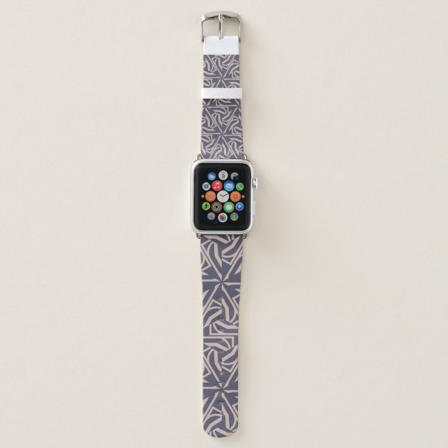 Hipster pattern with polygonal elements. Triangles Apple Watch Band (Front)