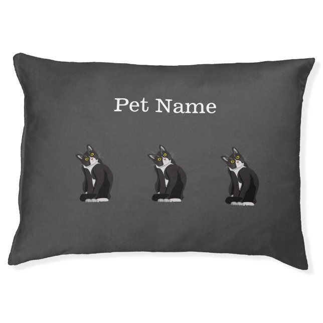 Hipster Personalized Cat Bed (Front)