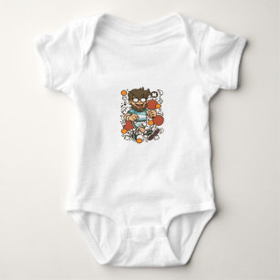 Hipster Ping Pong Baby Bodysuit
