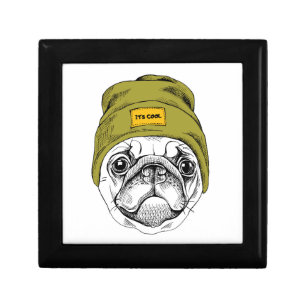 Hipster Pug   It's Cool Gift Box