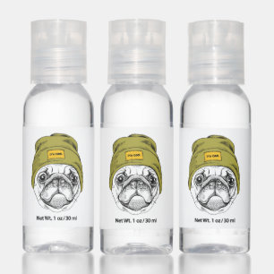 Hipster Pug It's Cool Hand Sanitizer