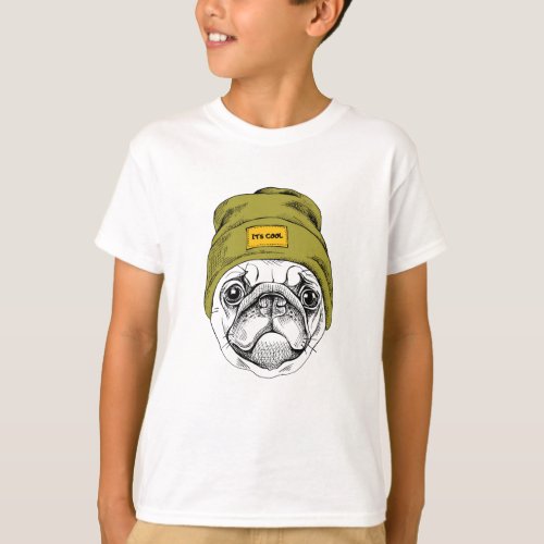 Hipster Pug  Its Cool T_Shirt