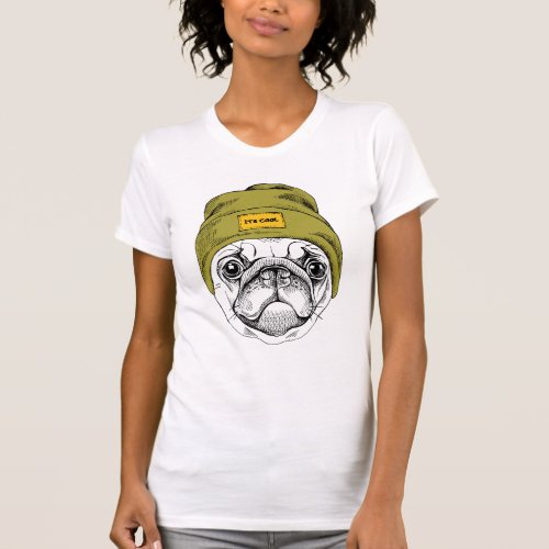 Hipster Pug  Its Cool T_Shirt