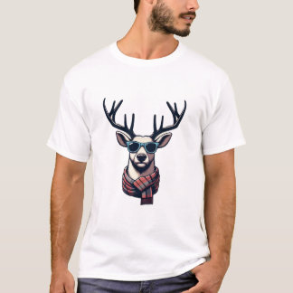 Hipster Reindeer T-Shirt