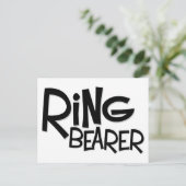 Hipster Ring Bearer Postcard (Standing Front)