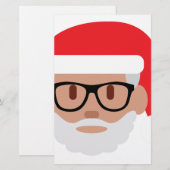 hipster Santa Claus emoji (Front/Back)
