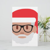 hipster Santa Claus emoji (Standing Front)