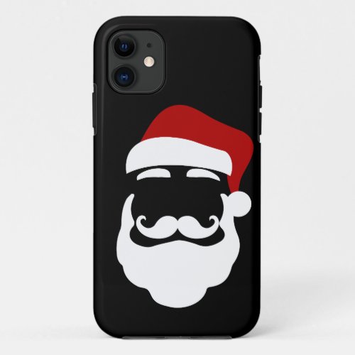 Hipster Santa Claus With Sunglasses Funny Gift iPhone 11 Case