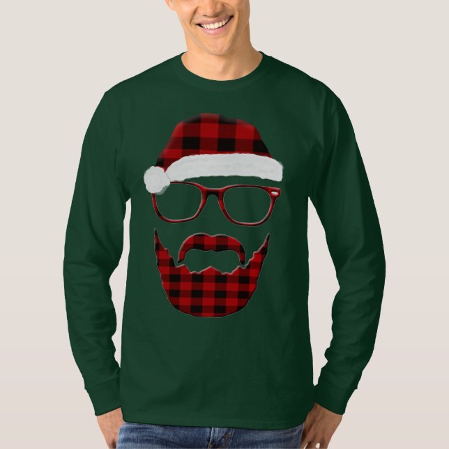Hipster Santa T-Shirt (Front)
