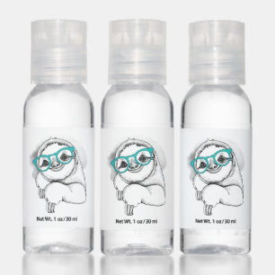 Hipster Sloth Hand Sanitizer