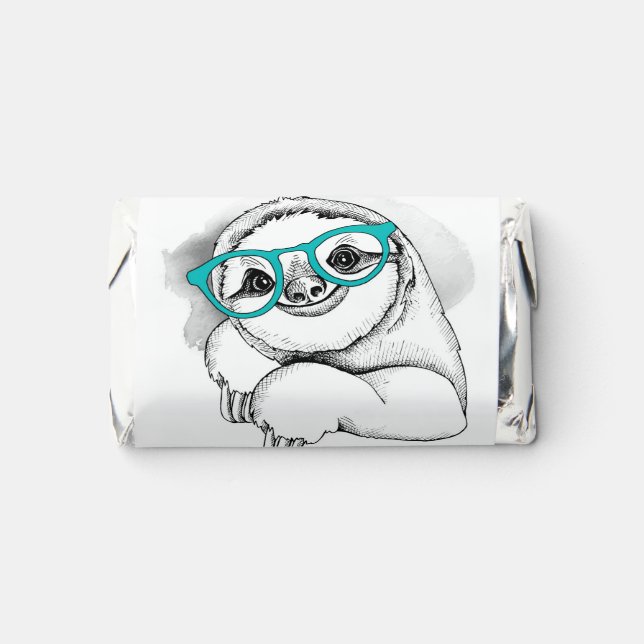 Hipster Sloth Hershey's Miniatures (Front)