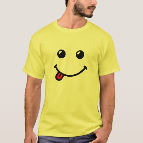 Hipster Smile mock face funny shirts T shirts