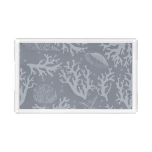 Hipster Style Coral Reef Acrylic Tray