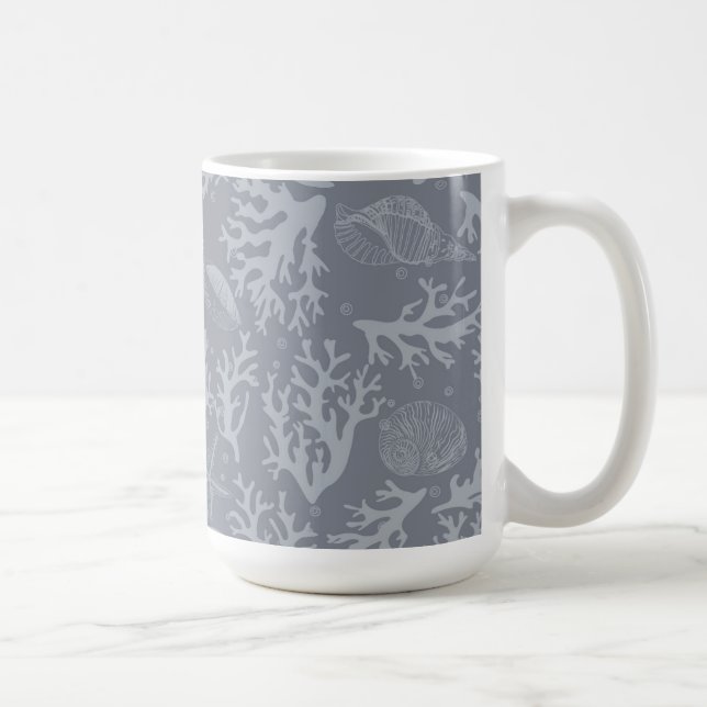 Hipster Style Coral Reef Coffee Mug (Right)