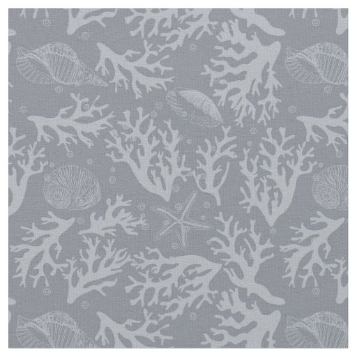 Hipster Style Coral Reef Fabric