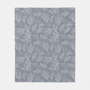 Hipster Style Coral Reef Fleece Blanket