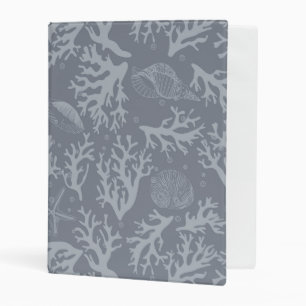 Hipster Style Coral Reef Mini Binder