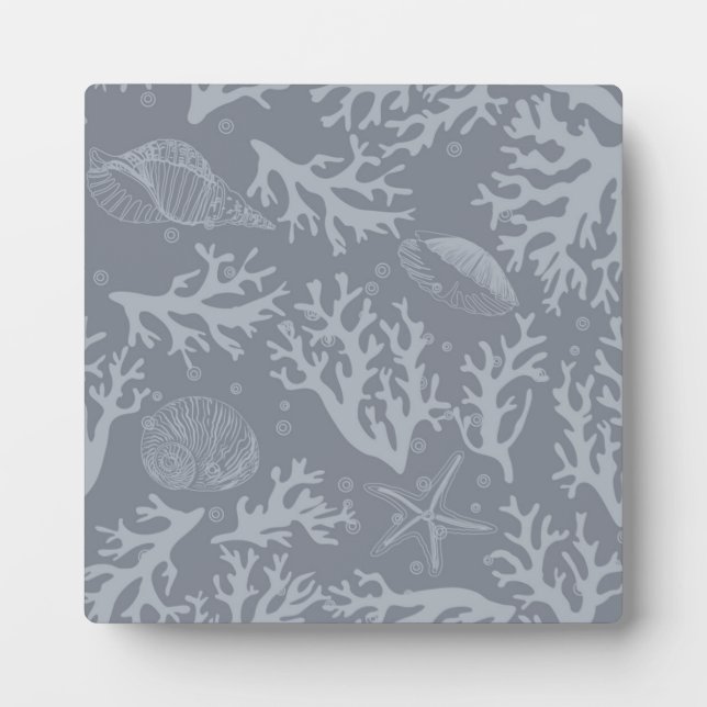 Hipster Style Coral Reef Plaque (Front)