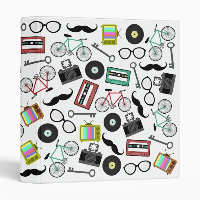 Hipster Themed Binder (Front/Spine)