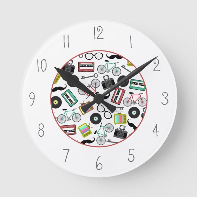 Hipster Themed Clock (Front)