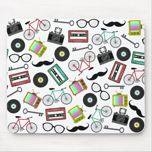 Hipster Themed Mousepad