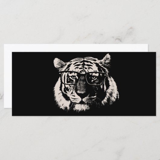 Hipster Tiger With Glasses (Front/Back)