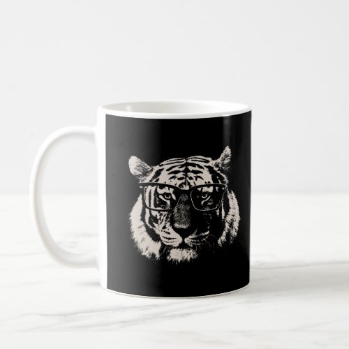 Hipster Tiger With Glasses  Coffee Mug