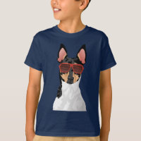 Hipster Toy Fox Terrier T-Shirt for Dog Lovers