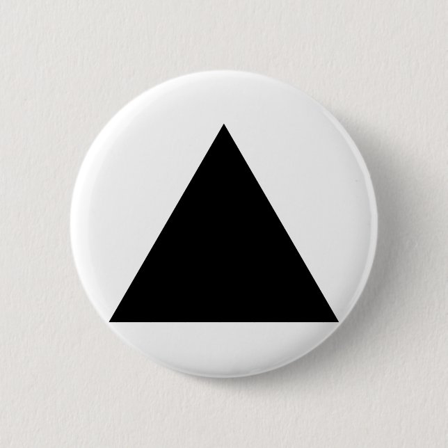 hipster triangle pinback button (Front)