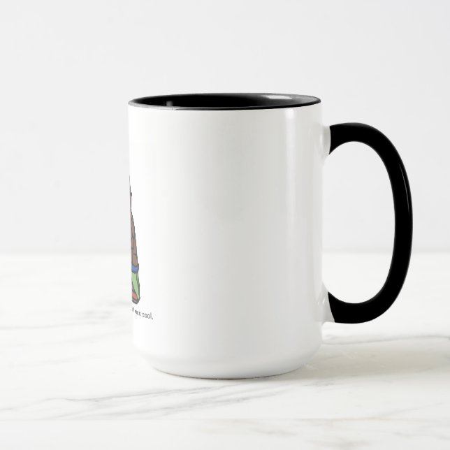 Hipster Turtle Coffee Mug (Right)