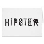 Hipster Typography Indie Urban Card (Front Horizontal)